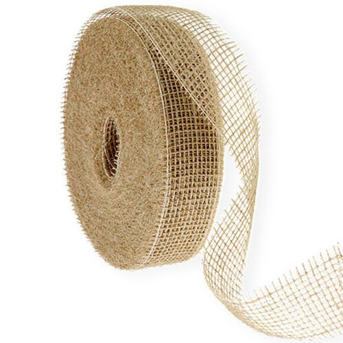 Floristik24 Přírodní jutová stuha, šířka 5 cm, délka 40 m