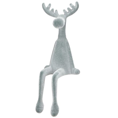 Dekorativní hranové křeslo Elk, výška 31 cm, šedé, 3 ks