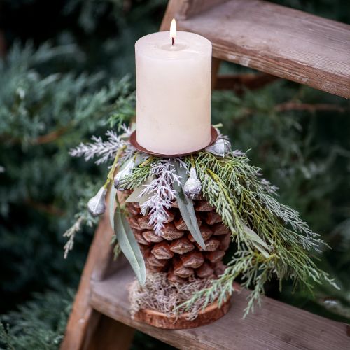 položky Svícen hnědý Ø6cm 4 ks