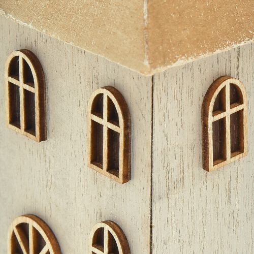položky Svícen Vánoční domeček na tyčové svíčky 14,5cm 2ks