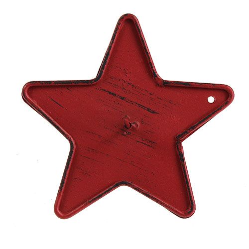 položky Svícen hvězda k nalepení 9cm červená