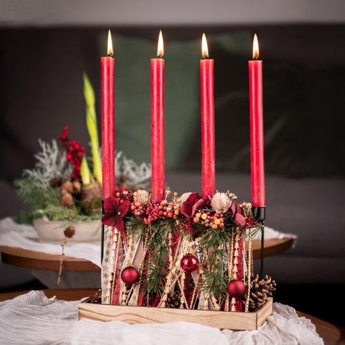 položky Svícen, svícen adventní věnec 27,5cm V18,5cm