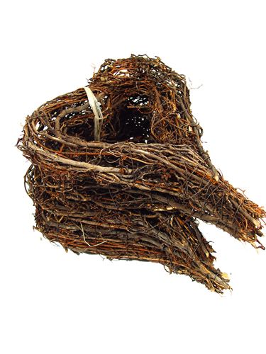 Floristik24 Větev z větve ve tvaru srdce 20x25cm 4 kusy přírodní