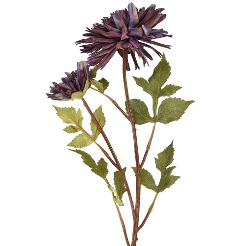 položky Umělá chryzantéma 2 květy fialové Ø5/11cm L70cm