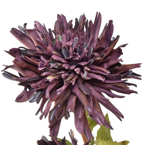 položky Umělá chryzantéma 2 květy fialové Ø5/11cm L70cm