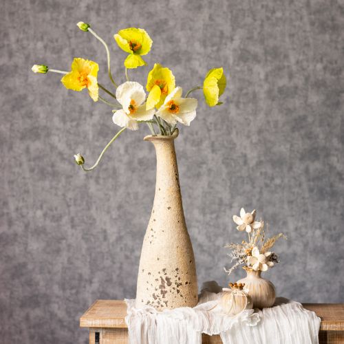 položky Umělá dekorace s mákem do obývacích pokojů a kanceláří, 95 cm