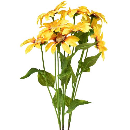 Floristik24 Umělé slunečnice dekorativní květiny žluté 79cm 3ks