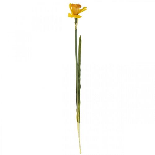Floristik24 Umělý narcis hedvábný květ žlutý narcis 59cm
