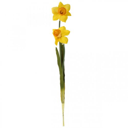 Floristik24 Umělé narcisy Hedvábné květy žluté 2 květy 61cm