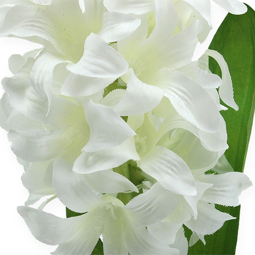 položky Hedvábné květy hyacint bílé 33cm