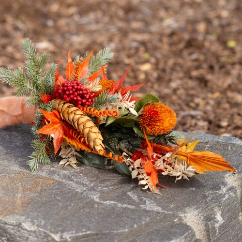 položky Umělé květiny, Banksia, Proteaceae oranžová D58cm V6cm 3 ks
