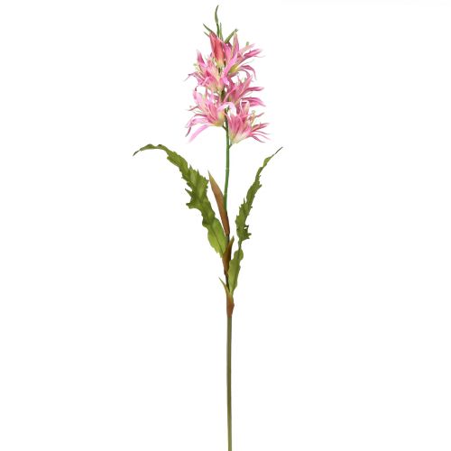 položky Umělé květiny, hedvábné květiny dekorativní lilie růžová 97cm