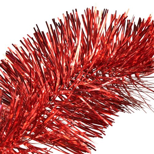 položky Slavnostní Red Tinsel Garland 270 cm - Lesklá a zářivá, ideální pro vánoční a sváteční dekorace