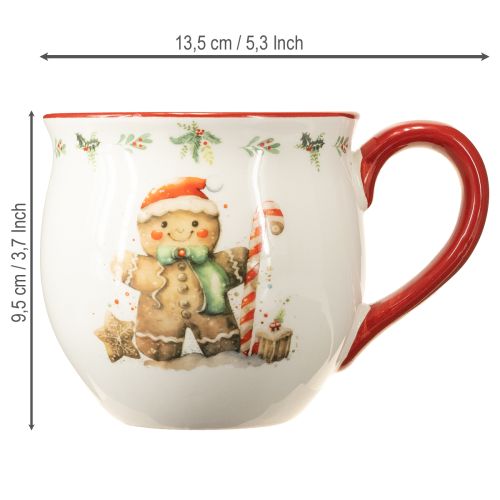 položky Keramický vánoční hrnek Perníkový mužík V9,5 cm