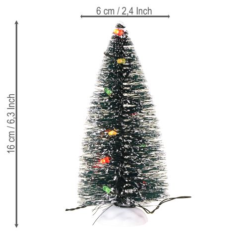 položky LED vánoční stromeček mini umělý na baterie 16cm 2ks