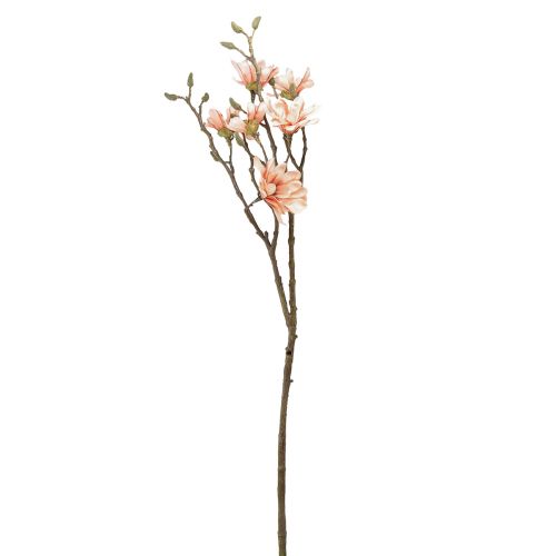 Floristik24 Magnolia větev se 6 květy Magnolia umělá lososová 84cm