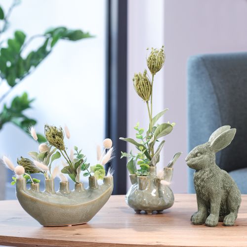 položky Námořní dekorační váza Coral Design Světle zelená Ø14,5cm H14cm