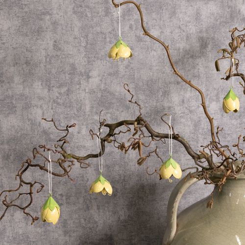 položky Kovová závěsná květina pro romantickou dekoraci do interiéru i exteriéru, 6 cm, 6 kusů