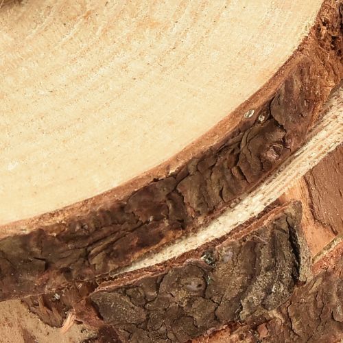 položky Mini kotouč na strom s kůrou přírodní dřevo dekorace Ø8-9cm 9ks