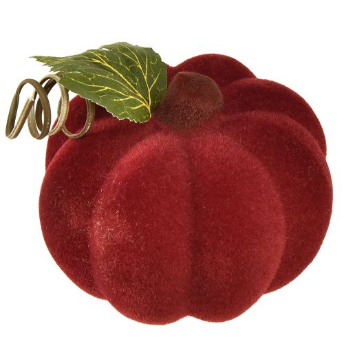 položky Mini dýňová dekorace flocked – různé v podzimních barvách 9,5cm 3 ks