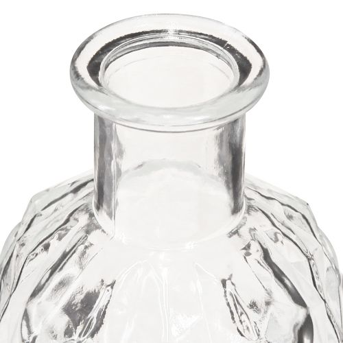 Floristik24 Mini vázičky čtvercové skleněné dekorační lahvičky H13cm 4ks