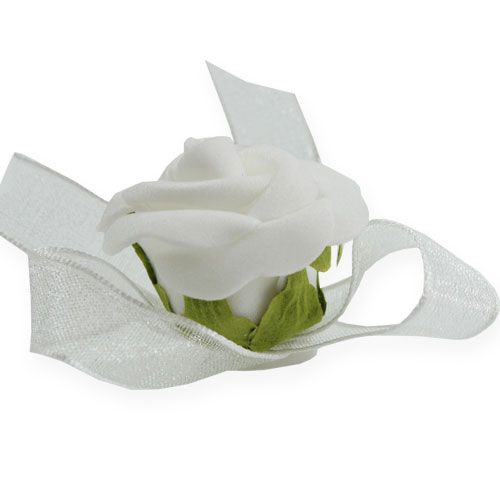 položky Mini pěnové růže bílé 12ks
