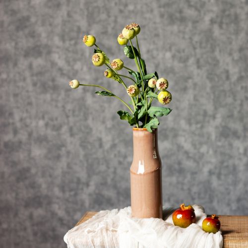 položky Kytice umělého máku, realistické květiny pro bytové doplňky, 61 cm, 3 kusy