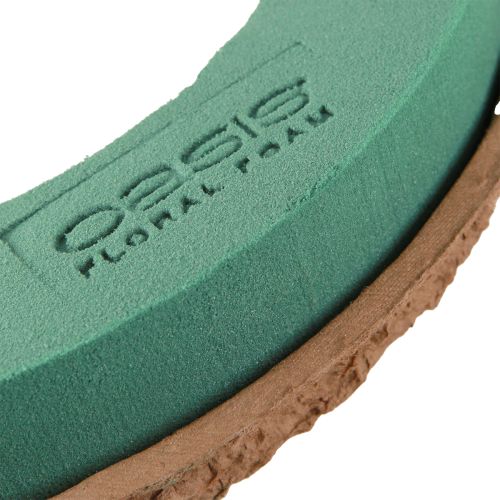 položky OASIS® Biolit® Květinový pěnový zelený prstenový věnec 32cm 2 ks