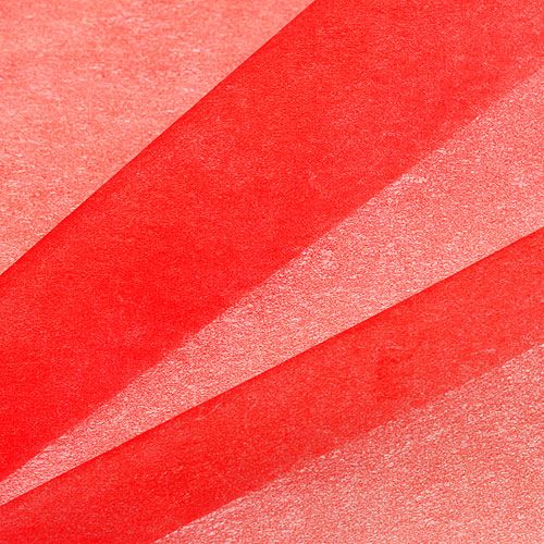 položky Ozdobný fleece 60cm x 20m červený