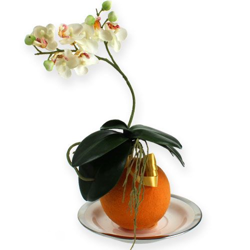 Květinové pěnové koule oranžové 9cm 4ks