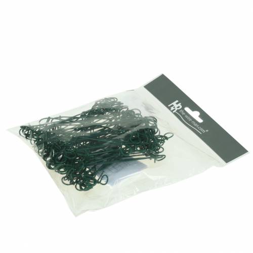 položky Očko vázací drát zelený 1mm x 120mm 100 kusů