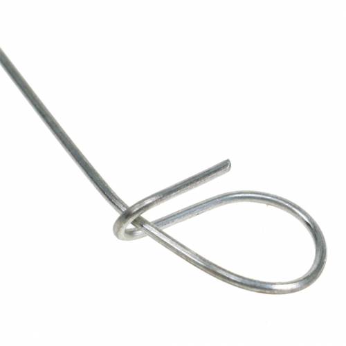 položky Očko vázací drát stříbrný pozink 1mm x 120mm 100 kusů