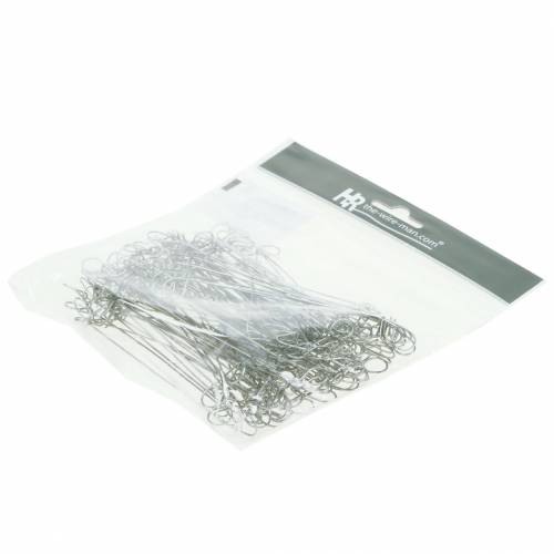položky Očko vázací drát stříbrný pozink 1mm x 120mm 100 kusů