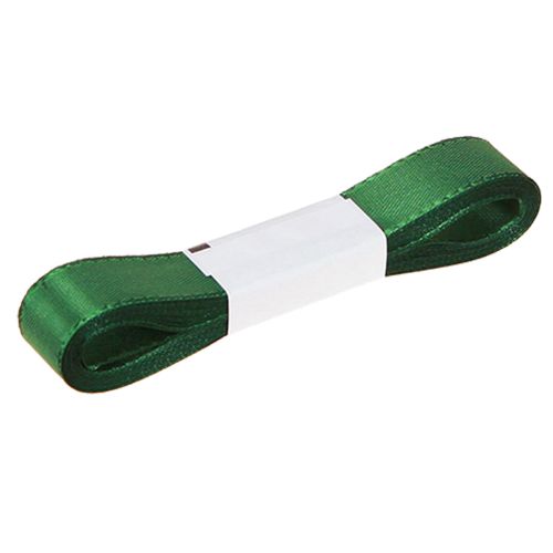 položky Dekorativní stuha zelená dárková stuha okrajová tmavě zelená 15mm 3m x 10 ks