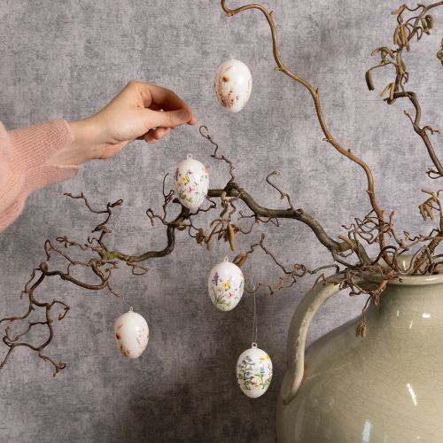 položky Velikonoční vajíčka s jarními a květinovými motivy, kvalitní velikonoční dekorace, 6 cm, 6 kusů