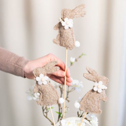 položky Dekorativní figurka velikonočního zajíčka pro jarní dekorace a sezónní doplňky, 42 cm, 8 dílků