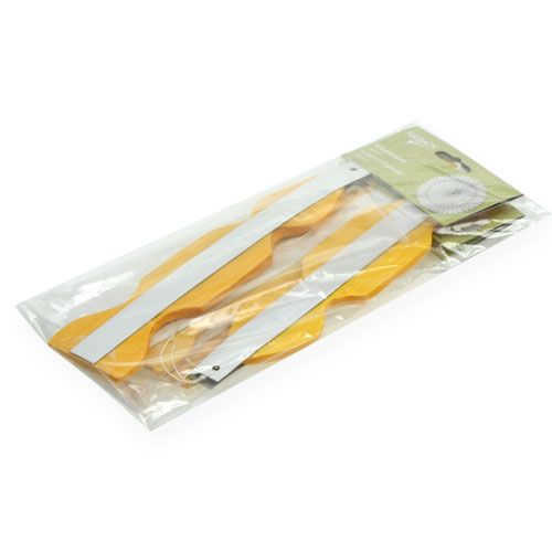Floristik24 Květinová dekorace věšák voštinový papír žlutý Ø40cm 4ks