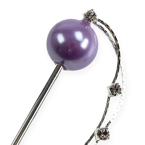 položky Ozdobný špendlík s perlou 11,5cm 6ks