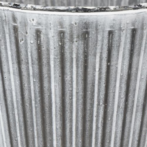 položky Květináč, dekorativní květináč s úchyty, kovový květináč na sázení Ø25,5 cm