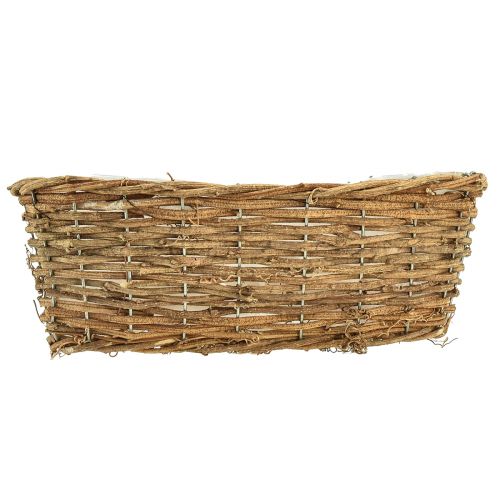 položky Košík na rostliny oválná miska na rostliny přírodní réva L30cm
