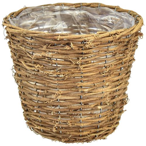 Floristik24 Koš na rostliny květináč květináč přírodní vinná réva Ø25cm V22,5cm