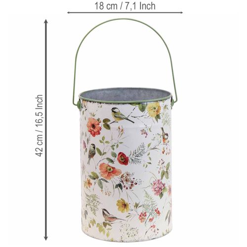 položky Dekorativní kovové květináče, Ø18/15/12 cm, sada 3 kusů