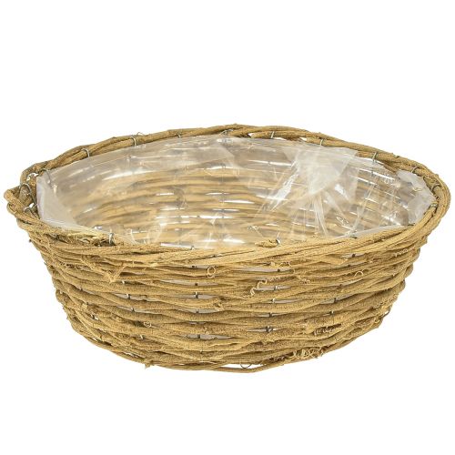 Floristik24 Miska na rostliny dekorativní miska kulatá přírodní liána Ø35cm V12cm