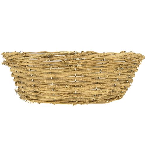 položky Miska na rostliny dekorativní miska kulatá přírodní liána Ø35cm V12cm