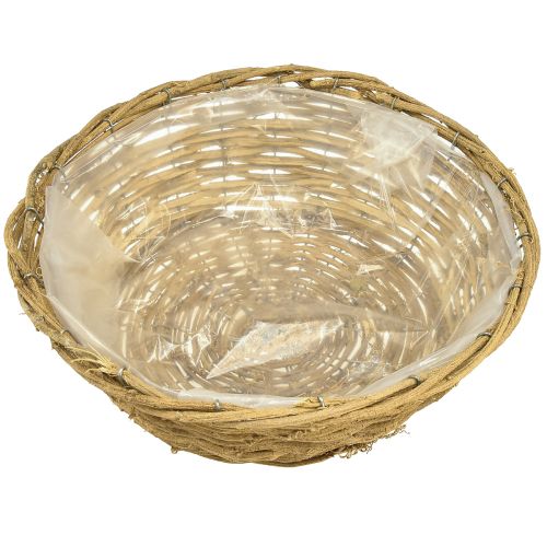 položky Miska na rostliny dekorativní miska kulatá přírodní liána Ø35cm V12cm