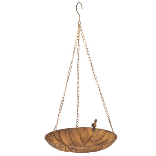 Dekorativní závěsná mísa, zahradní dekorace, rezavý vzhled, Ø31cm, D62cm nakoupit | Floristik24.cz