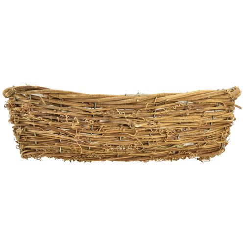 položky Miska na rostliny přírodní miska na květiny vinné révy oválná 40x19x11,5cm