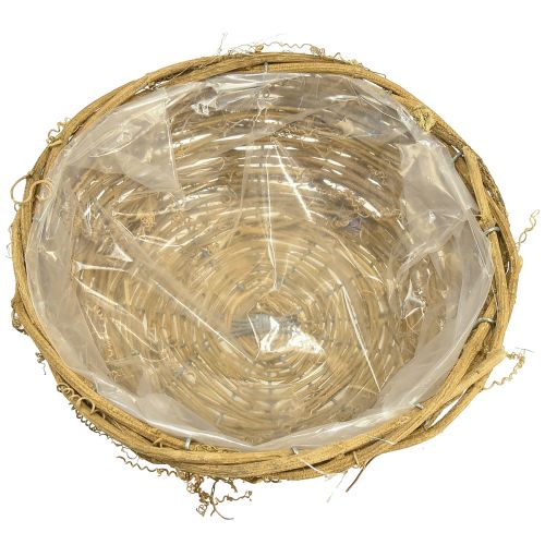 položky Miska na rostliny kulatá vinná réva přírodní Ø23cm V9,5cm
