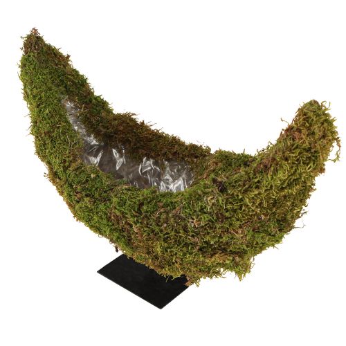 položky Miska na rostliny na podstavci z mechu dekorativní půlměsíc 40×15×30cm