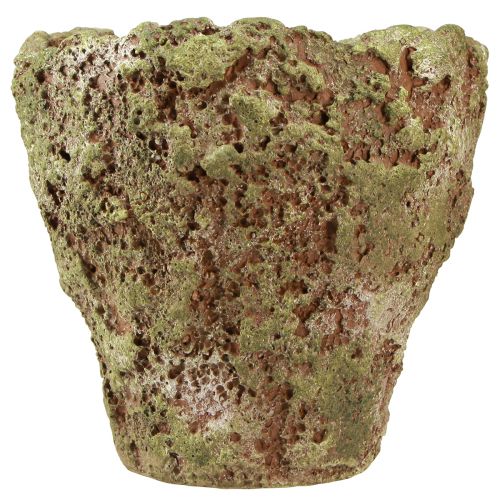 položky Květináč rustikální květináč zelenohnědý Ø21cm V19,5cm